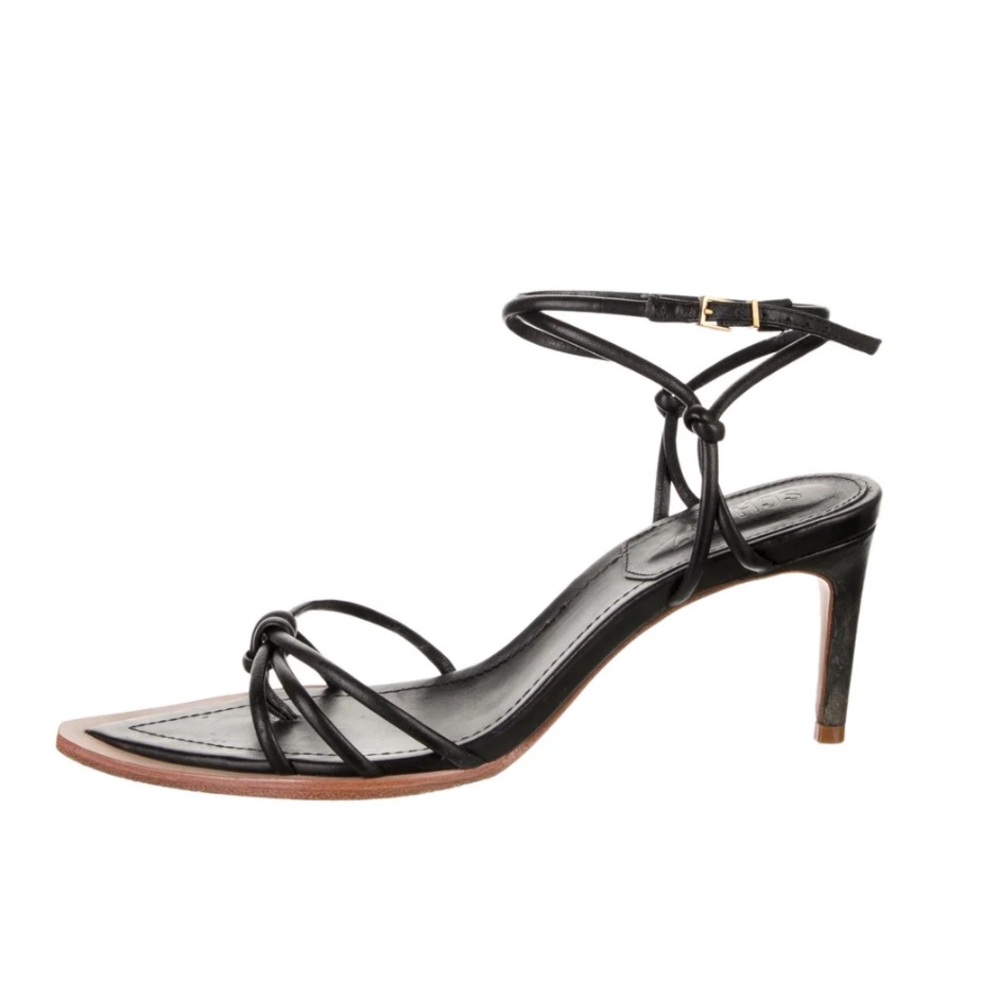 SCHUTZ Elegant Black Lace-Up Sandals